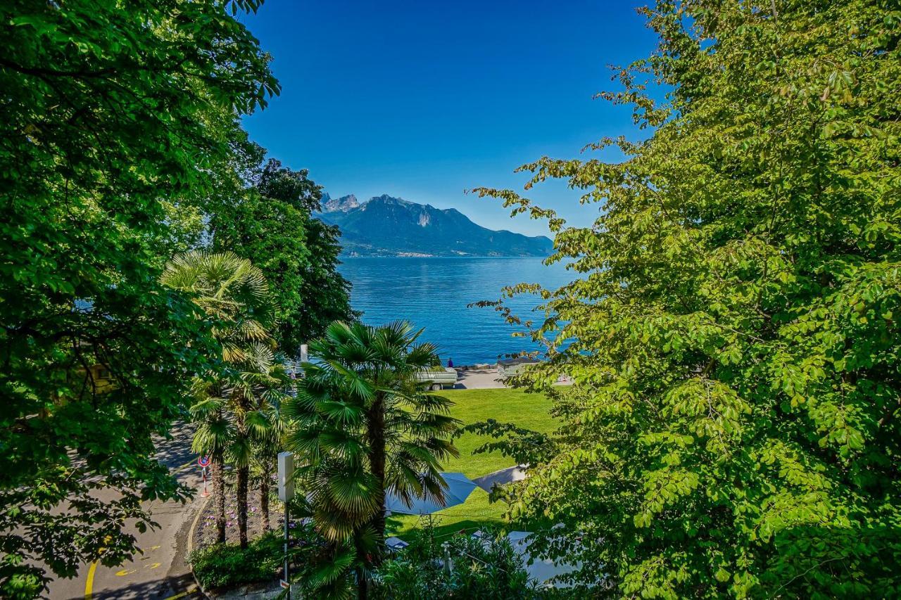 Soft Glam 1-Bedroom Appt - Lake & Mountain View Montreux Exterior foto